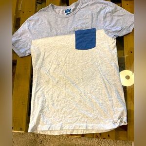 J.Crew men blue and white Shirt